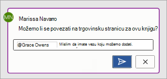 Korištenje @mention u komentarima