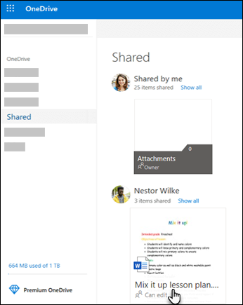 Zajedničke mape na servisu OneDrive