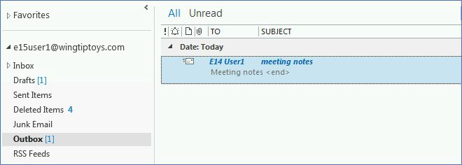 Izlazna pošta u programu Outlook