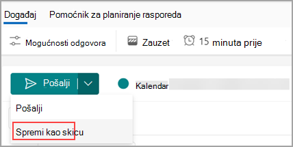 Kalendar programa Outlook