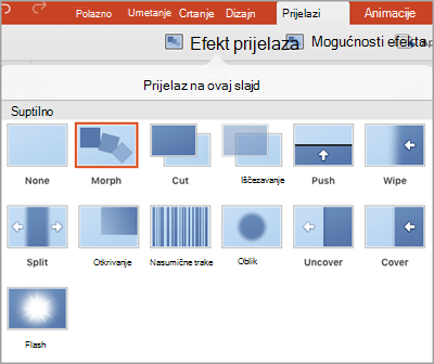 Efekti prijelaza