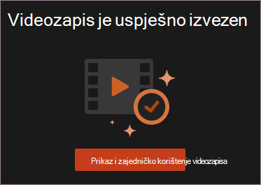 Prikaz i zajedničko korištenje videozapisa