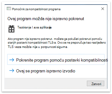 Program Compatibility Assistant popup after closing application
