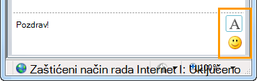 Gumbi za oblikovanje izravnih poruka