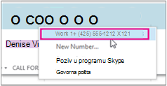 Nazovite nečiji službeni broj.