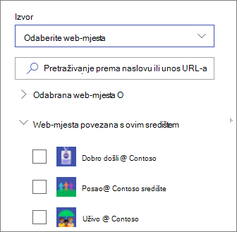 Odaberite web-mjesta