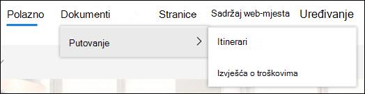Najviše razine navigacije