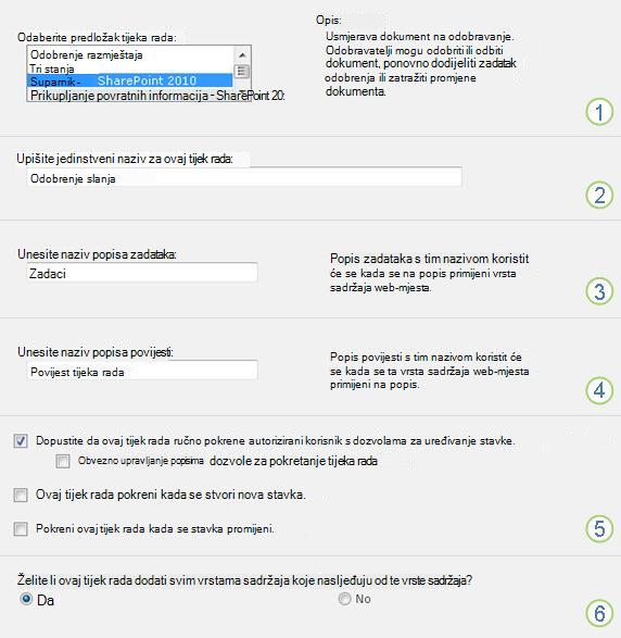 Prva stranica obrasca za pridruživanje s oblačićima s brojevima