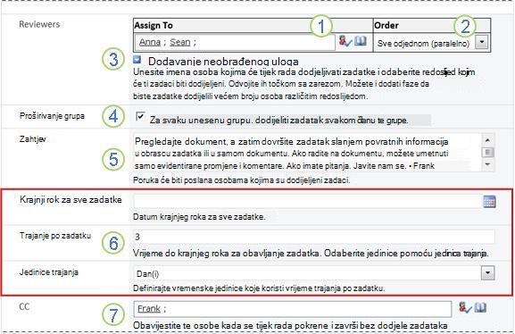 Obrazac za pokretanje s oblačićima s brojevima