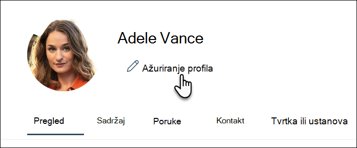 Ažuriranje profila