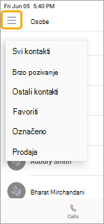 Izbornik grupa poziva