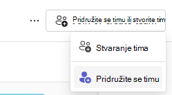 Pridruži se timu