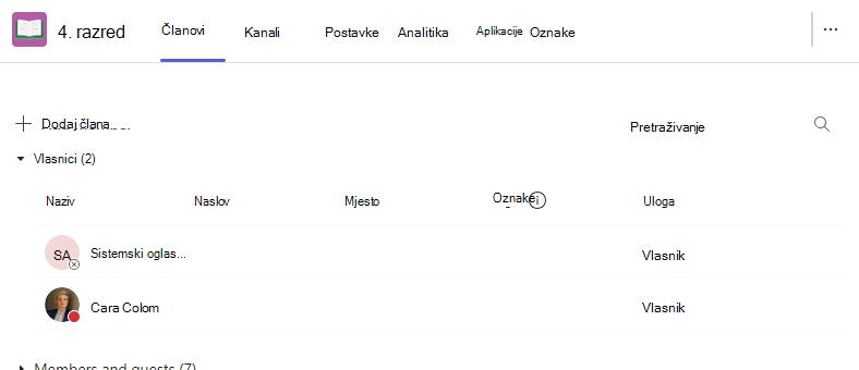učitelj brisanje