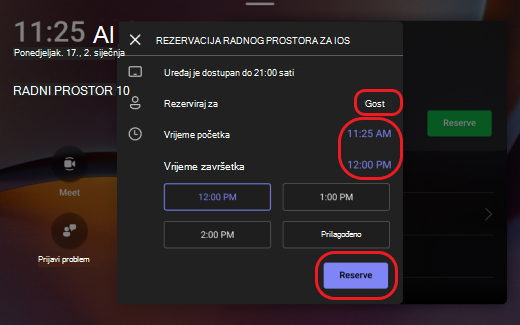 Prilagodba sesije