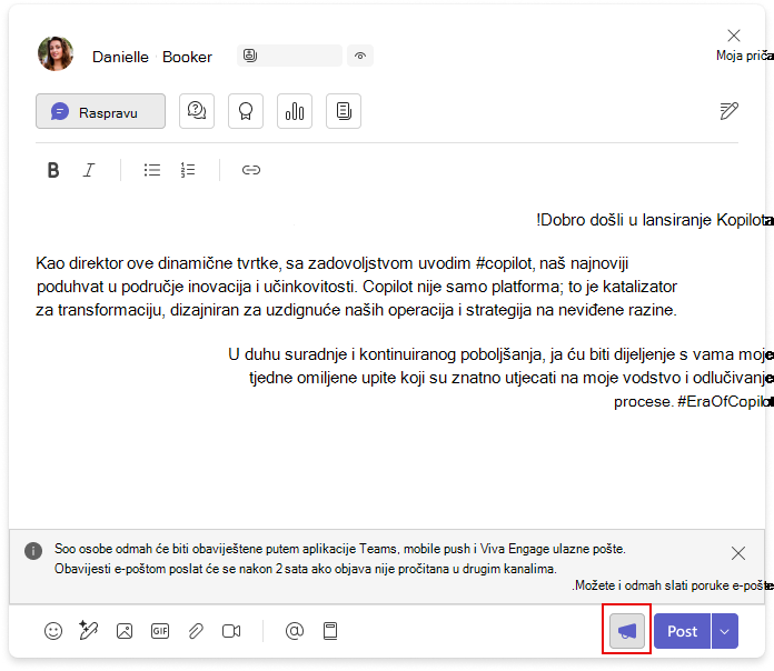 Objavljivanje objave