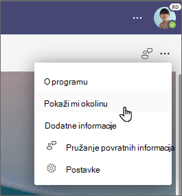 Da biste započeli obilazak, odaberite Pokaži mi okolicu