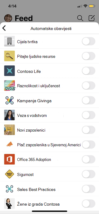 Automatska implementacija postavki profila za mobilni uređaj