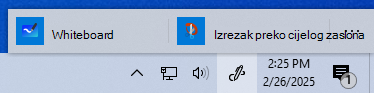 Snimka zaslona Radni prostor za Windows Ink u sustavu Windows 10.