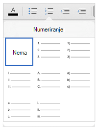 Stilovi numeriranja