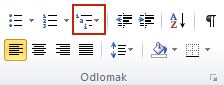 Gumb Višerazinski popis