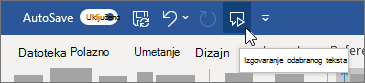Odaberite ikonu značajke govora