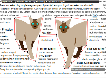 Uređivanje premještenih točaka prelamanja