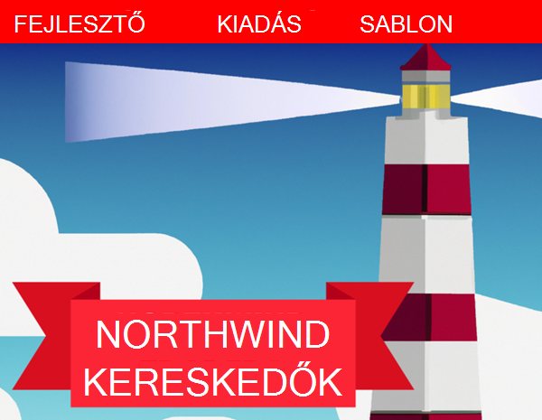 Lighthouse-t megjelenítő Northwind Traders Developer-adatbázis emblémájának képe