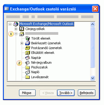 Exchange/Outlook importáló varázsló