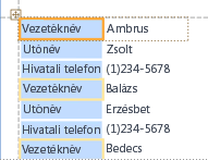 Egyszerű halmozott vezérlőelem-elrendezés