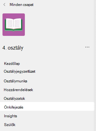 A Refelct menü képernyőképe.