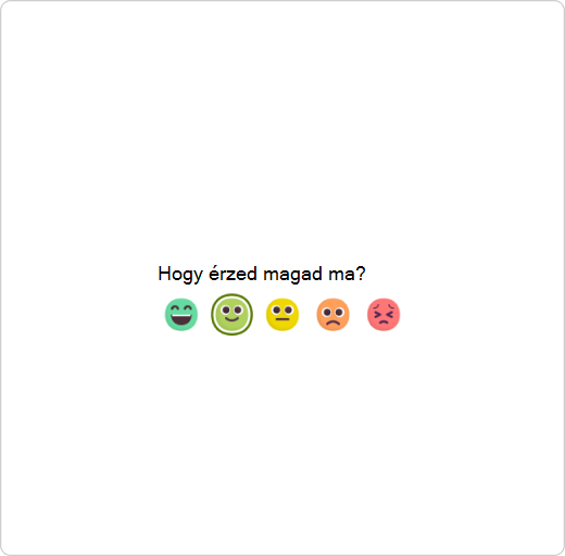 Válasz a beadásra – emoji kiválasztása