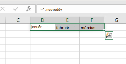 Példa kapcsos zárójelek nélküli tömbállandóra