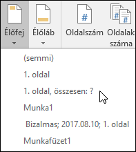 Az élőfej & élőláb beépített beállításai