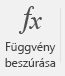 Függvény beszúrása gomb.
