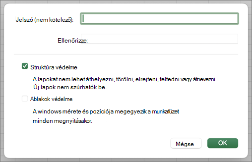 A struktúra és a Windows védelme MacOS