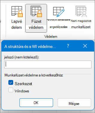 Füzetvédelem párbeszédpanel