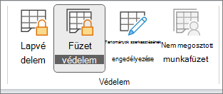 Kijelölt Füzetvédelem menü