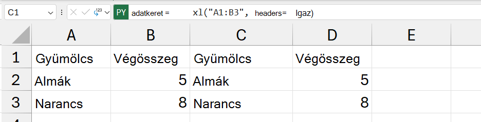 Python az Excel DataFrames-ben | Microsoft Support