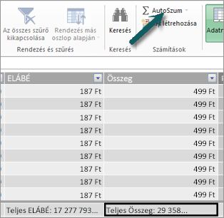 AutoSum button in Power Pivot