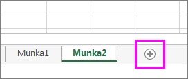 Új munkalap gomb
