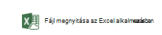 Megnyitás az Excelben belépési pont régi adatszinkronizálási megoldáshoz