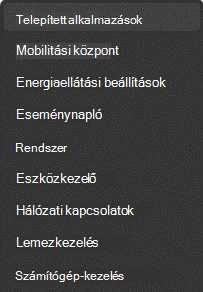 Telepített alkalmazások