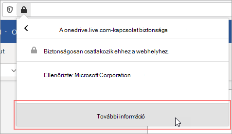 Válassza a További információ lehetőséget.