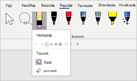 Pontradír tolleszköz