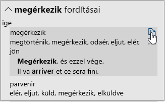 A Word fordítási lehetőségei