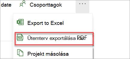 Exportálás PDF formátumba