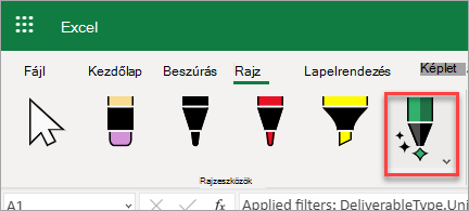 Szabadkézi elem és kiemelés eszköz
