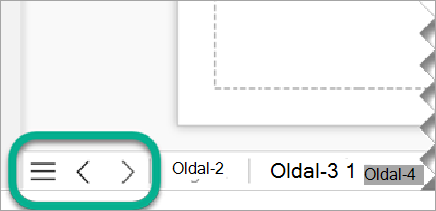 Több oldalas diagramok megjelenítése a Visióban