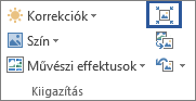 A Képek tömörítése ikon címke nélkül