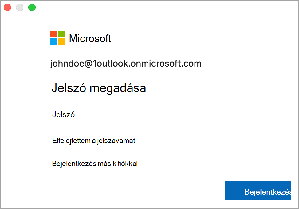 Hitelesítő adatok lap
